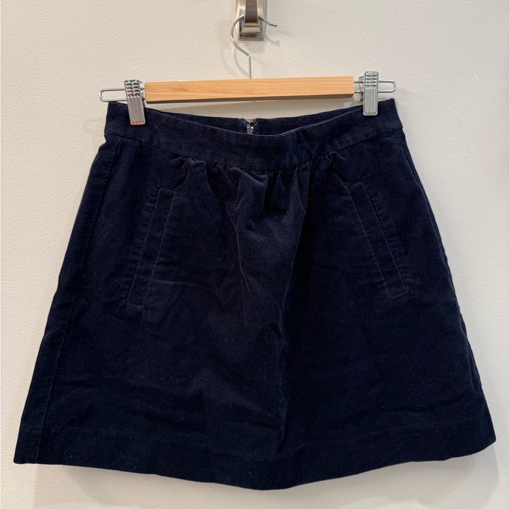 J. Crew Navy Corduroy Skirt - Size 2